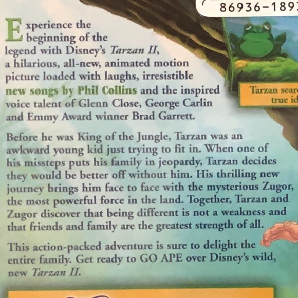 Disney Tarzan II Movie DVD (NEW) - Picture 4 of 4